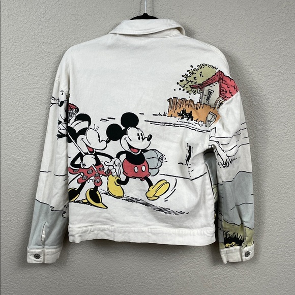 Disney Parks Rare Her Universe Mickey and Minnie Denim Jacket Sz XS - Picture 4 of 14